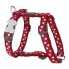 Arnés para Perro Red Dingo Style Rojo Estrella Blanco 46-76 cm