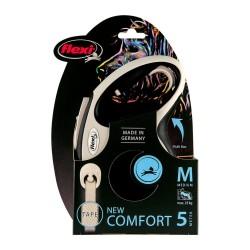 Correa para Perro Flexi NEW COMFORT 5 m Negro Talla S