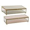 Caja-Joyero DKD Home Decor New Hygge Cristal Beige Rosa Metal 25 x 10 x 5 cm (2 Unidades)