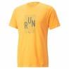 Camiseta de Manga Corta Hombre Puma Amarillo Hombre