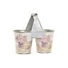 Macetero DKD Home Decor Rosa Metal Shabby Chic 24 x 12 x 23 cm