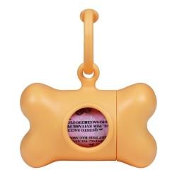 Dispensador de Bolsas para Mascotas United Pets Bon Ton Nano Classic Perro Naranja Plástico reciclado (6 x 3 x 4 cm)