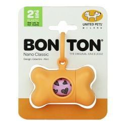 Dispensador de Bolsas para Mascotas United Pets Bon Ton Nano Classic Perro Naranja Plástico reciclado (6 x 3 x 4 cm)