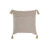 Cojín DKD Home Decor Beige Cuadrada 40 x 15 x 40 cm