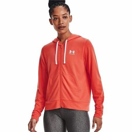 Sudadera con Capucha y Cremallera Mujer Under Armour Rival Terry