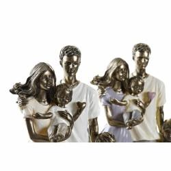 Figura Decorativa DKD Home Decor 17,5 x 8,5 x 26 cm Dorado Familia (2 Unidades)