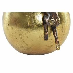 Figura Decorativa DKD Home Decor Bola Dorado Cobre Resina Personas Moderno (25 x 19 x 26 cm)