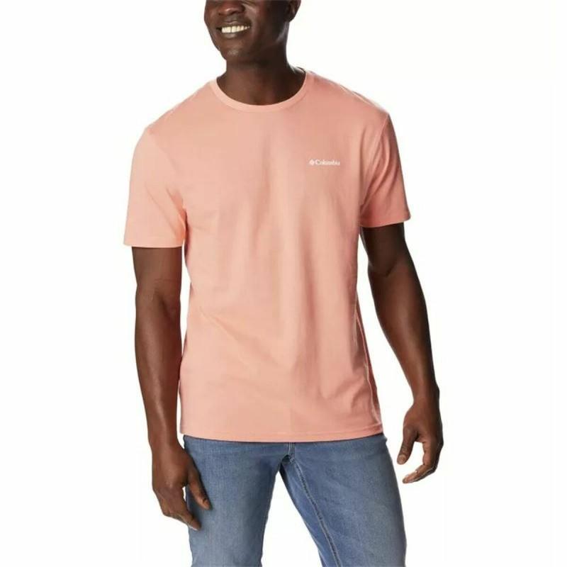 Camiseta de Manga Corta Hombre Columbia North Cascades Salmón