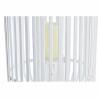 Farol DKD Home Decor Cristal Blanco Bambú (28 x 28 x 47 cm)