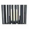 Farol DKD Home Decor Cristal Negro Bambú (24 x 24 x 51 cm)