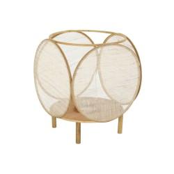 Farol DKD Home Decor Cristal Natural Marrón Bambú Oriental 42 x 42 x 55 cm