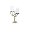 Candelabro DKD Home Decor Cristal Dorado Aluminio Pájaros (29 x 15 x 48 cm)