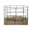 Juego de Cestas DKD Home Decor Metal Colonial Jute (35 x 35 x 45 cm)