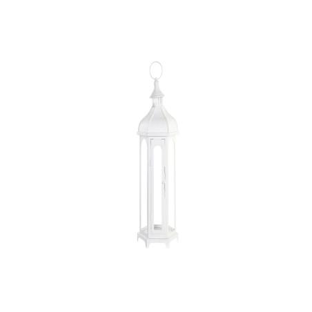 Farol DKD Home Decor Cristal Metal Blanco (20 x 17 x 55 cm)