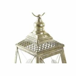 Farol DKD Home Decor Cristal Dorado Metal (18 x 18 x 36 cm)