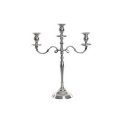 Candelabro DKD Home Decor Plateado Aluminio (34 x 12 x 41 cm) (3 Piezas)