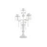 Candelabro DKD Home Decor Blanco Acrílico Metal 41 x 41 x 56,5 cm