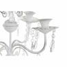 Candelabro DKD Home Decor Blanco Acrílico Metal 41 x 41 x 56,5 cm