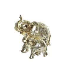 Figura Decorativa DKD Home Decor Dorado Elefante Colonial 17 x 11 x 15 cm