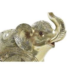 Figura Decorativa DKD Home Decor 24 x 10 x 24 cm Elefante Dorado Colonial