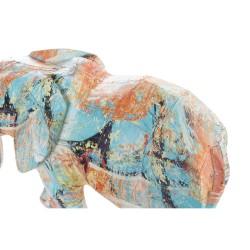 Figura Decorativa DKD Home Decor Elefante Resina Multicolor (37,5 x 17,5 x 26 cm)