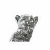 Figura Decorativa DKD Home Decor Plateado Leopardo Resina (19,5 x 16 x 31,5 cm)