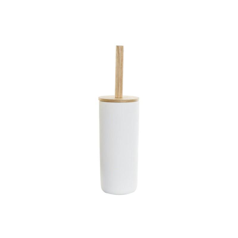 Escobilla para el Baño DKD Home Decor 10 x 10 x 38 cm Natural Blanco Gres