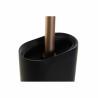 Escobilla para el Baño DKD Home Decor Negro Dorado Resina 10 x 6 x 40 cm