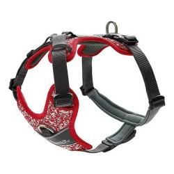 Arnés para Perro Hunter Divo Rojo Gris Reflectante Talla S/M (52-68 cm)