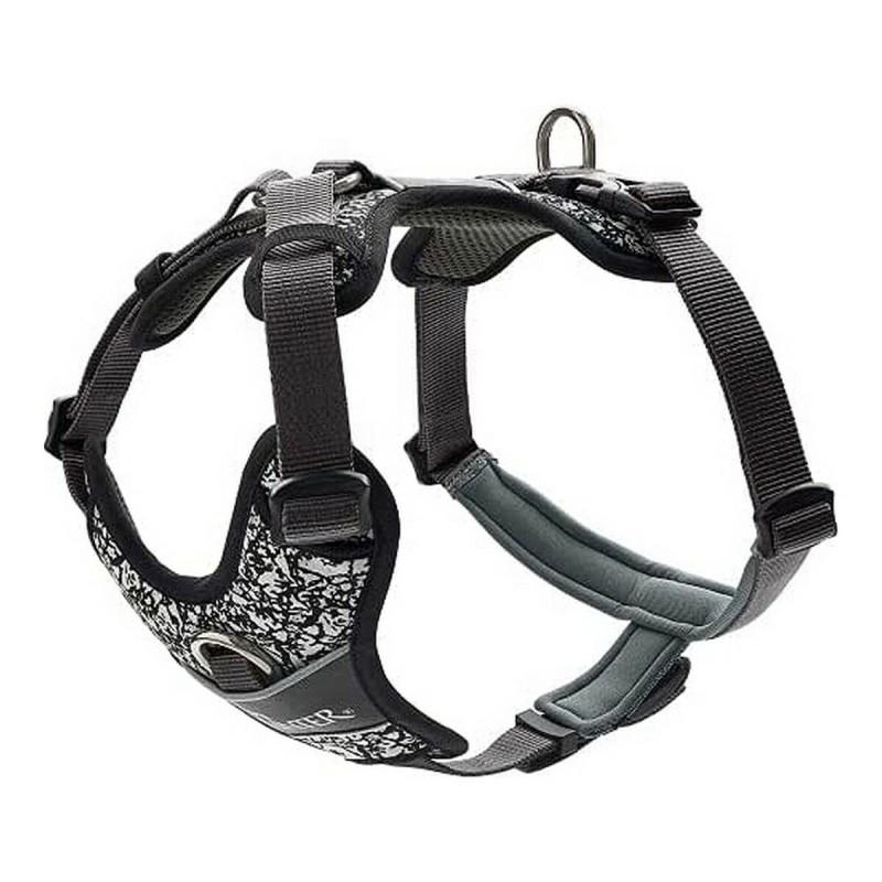 Arnés para Perro Hunter Divo Reflectante Negro/Gris Talla S/M (52-68 cm)