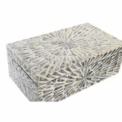 Caja-Joyero DKD Home Decor Nácar Moderno (36 x 20 x 13 cm)