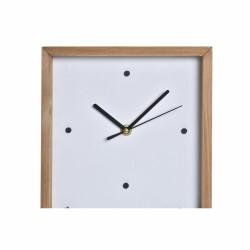 Reloj de Pared DKD Home Decor Blanco Marrón Madera Casas Urbano 20 x 4 x 30 cm