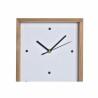 Reloj de Pared DKD Home Decor Blanco Marrón Madera Casas Urbano 20 x 4 x 30 cm