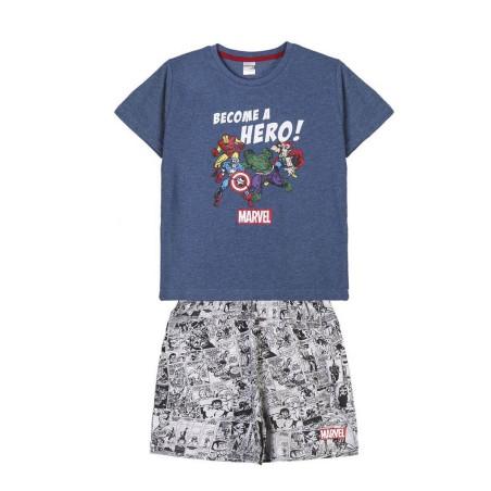 Pijama Infantil Marvel Gris