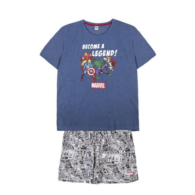 Pijama Marvel Gris (Adultos) Hombre