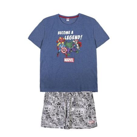 Pijama Marvel Gris (Adultos) Hombre