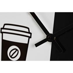 Reloj de Pared DKD Home Decor Negro Metal Blanco (60 x 4 x 60 cm)