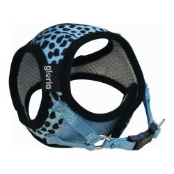 Arnés para Perro Gloria Leopardo 21-29 cm Azul Talla S