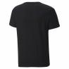 Camiseta de Manga Corta Infantil Puma Essentials+ Two-Tone Logo Negro