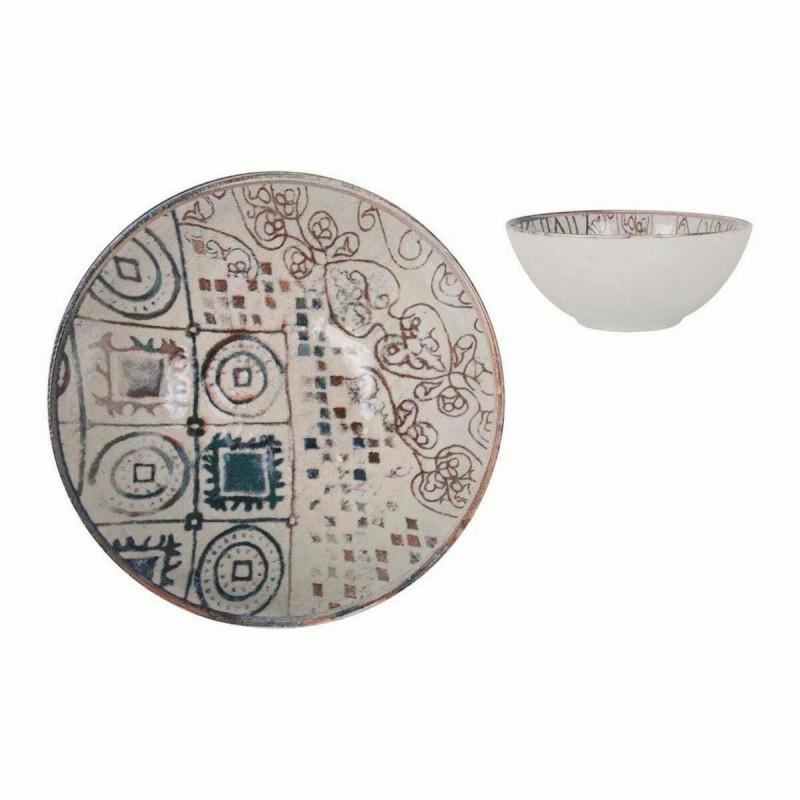 Bol La Mediterránea Grecia Porcelana Azul Marrón