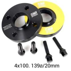 Set de Separadores OMP 4x100 57,1 M12 x 1,5 20 mm