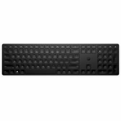 Teclado Inalámbrico HP 4R177AAABE Qwerty Español Negro