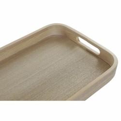 Bandeja de Aperitivos DKD Home Decor Natural Escandinavo 40 x 30 x 5,5 cm (2 Unidades)