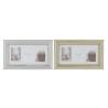 Marco de Fotos DKD Home Decor Luxury Cristal Poliestireno Dorado Plateado Tradicional 46,5 x 2 x 28,5 cm (2 Unidades)