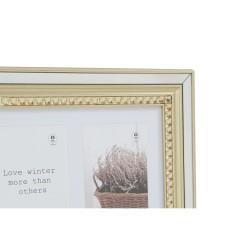 Marco de Fotos DKD Home Decor Luxury Cristal Poliestireno Dorado Plateado Tradicional 46,5 x 2 x 28,5 cm (2 Unidades)