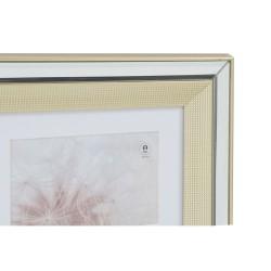 Marco de Fotos DKD Home Decor Cristal Poliestireno Dorado Plateado Tradicional 47 x 2 x 40 cm (2 Unidades)