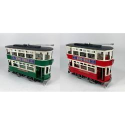 Figura Decorativa DKD Home Decor Rojo Verde Tren Vintage 28 x 9 x 20 cm (2 Unidades)