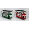 Figura Decorativa DKD Home Decor Rojo Verde Tren Vintage 28 x 9 x 20 cm (2 Unidades)