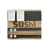 Set de Sushi DKD Home Decor Negro Natural Bambú Pizarra Oriental 25 x 22 x 3 cm