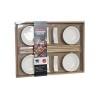 Set de Sushi DKD Home Decor Bambú Gres Blanco Natural Oriental 27,3 x 20,3 x 2,5 cm (12 Unidades)